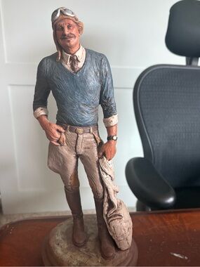 Vintage Michael Garman "Spirit of St Louis" 1987 Aviator Statue